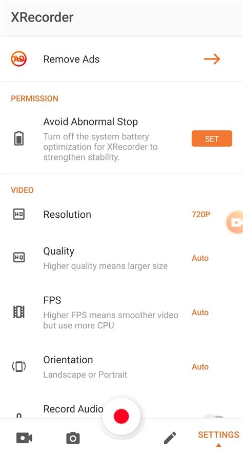 XRecorder APK (Android App) .